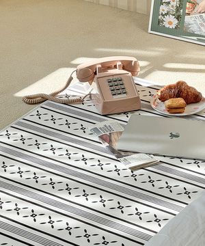 플레르 지아트 소프티 발수 러그 먼지없는 극세사 미끄럼방지 사계절 거실 침실 카페트