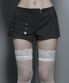 Napoleon Diagonal zipper short pants (Dark gray)