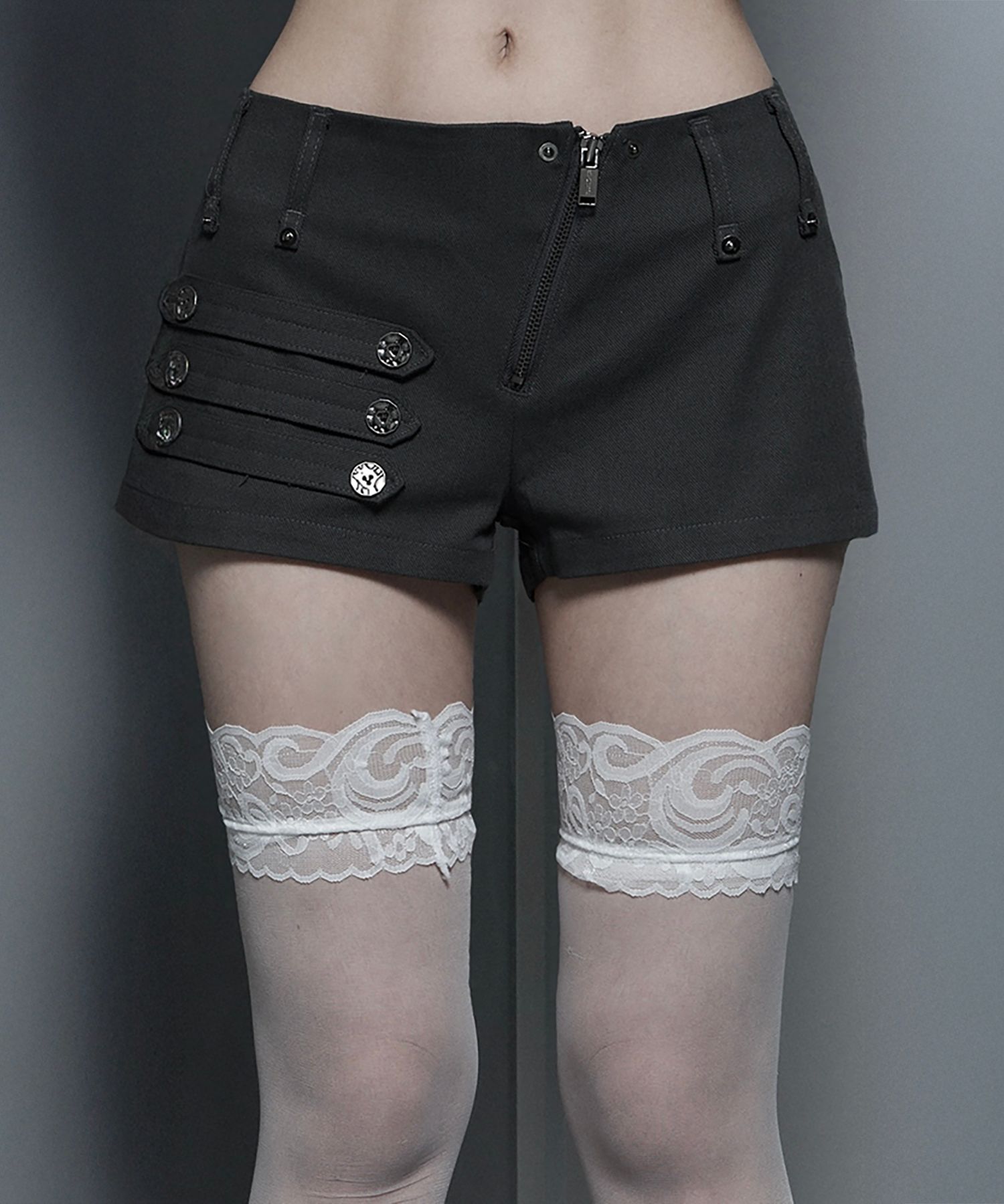 MUSINSA公式 | ETRE AU SOMMET Napoleon Diagonal zipper short pants