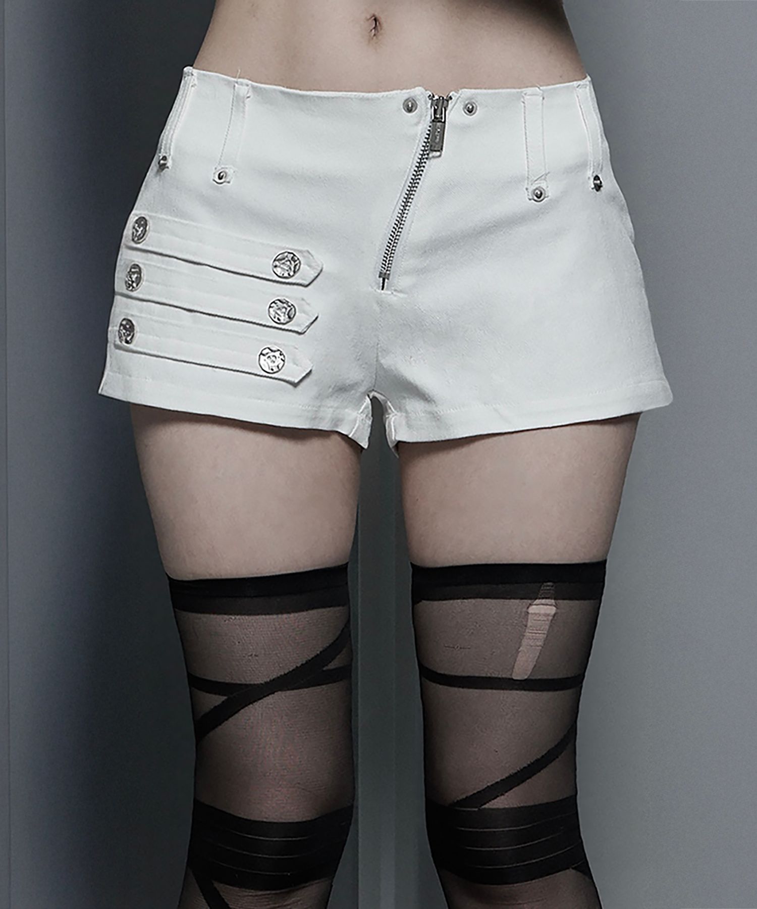 MUSINSA公式 | ETRE AU SOMMET Napoleon Diagonal zipper short pants