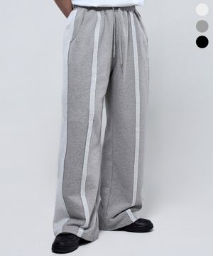 P2617 더블 트랙 와이드팬츠 [3COLOR]