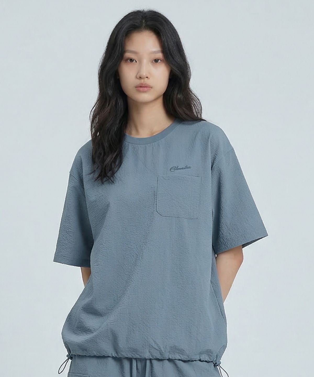 코브마스터(COBMASTER) BRITISH SEERSUKER PULLOVER [SKY BLUE]