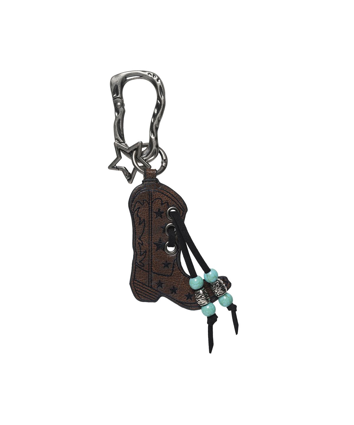 더바이닐하우스(THEVINYLHOUSE) WESTERN BOOTS LEATHER KEY CHAIN BROWN