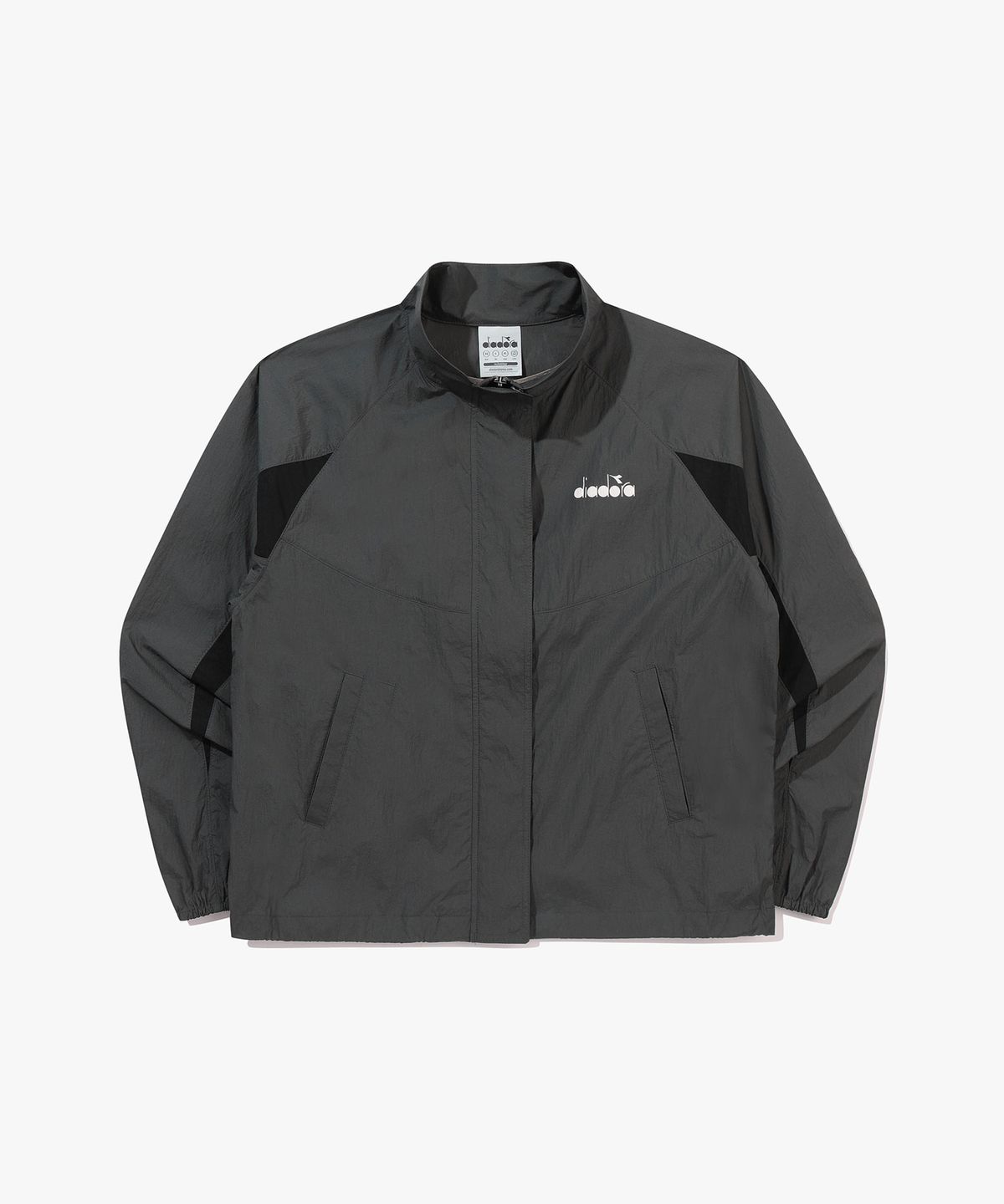 디아도라(diadora) 컬러 블록 시어 경량 블루종 점퍼 우먼 DARK GREY