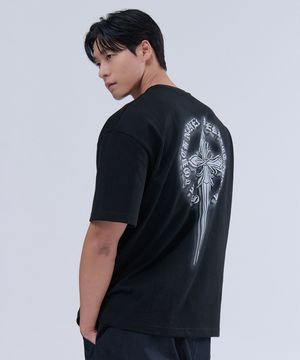 크룩스 그래픽 코튼 오버핏 티셔츠 (2color)