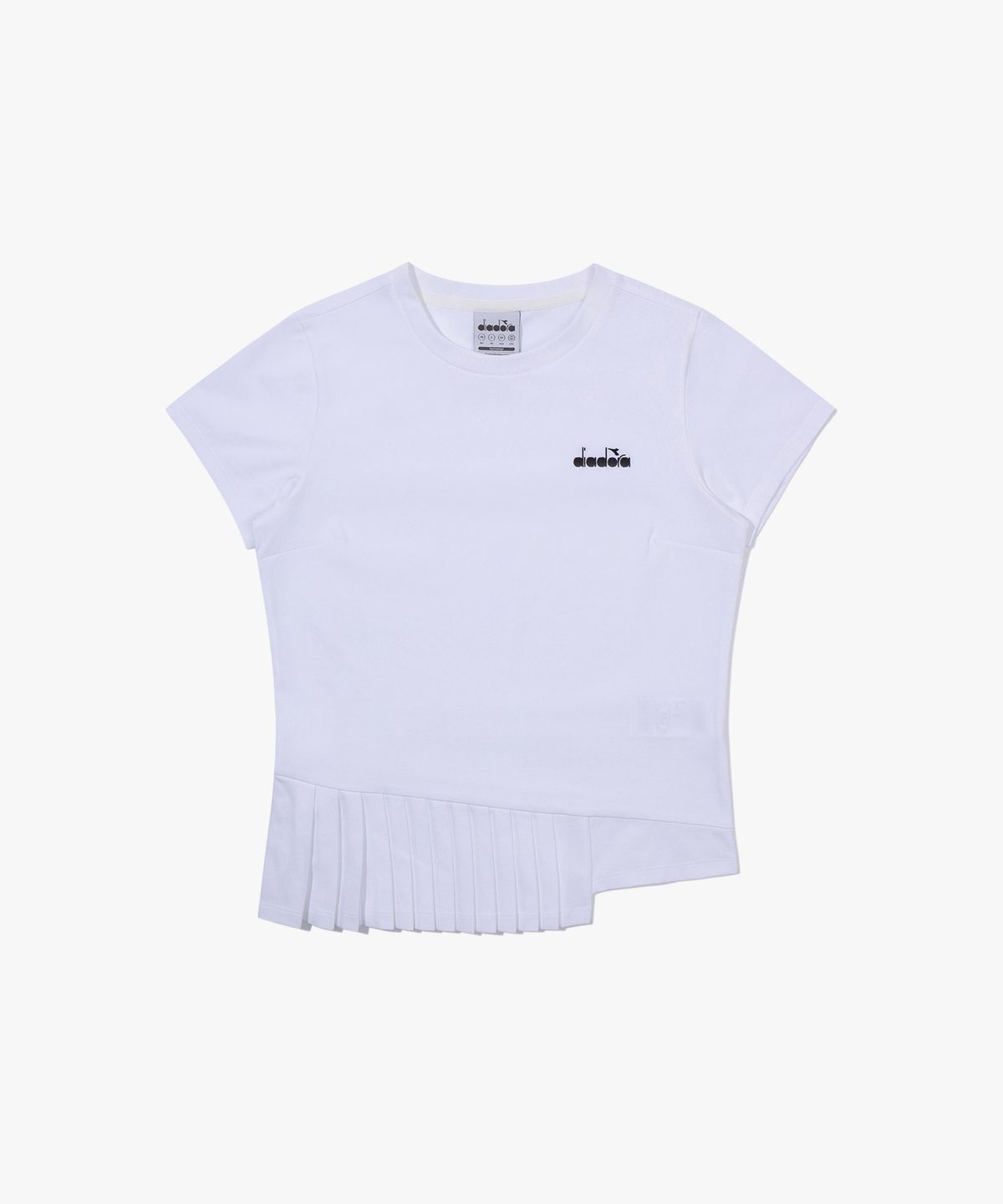 디아도라(diadora) 에르미나 플리츠 반팔 티셔츠 우먼 OFF WHITE