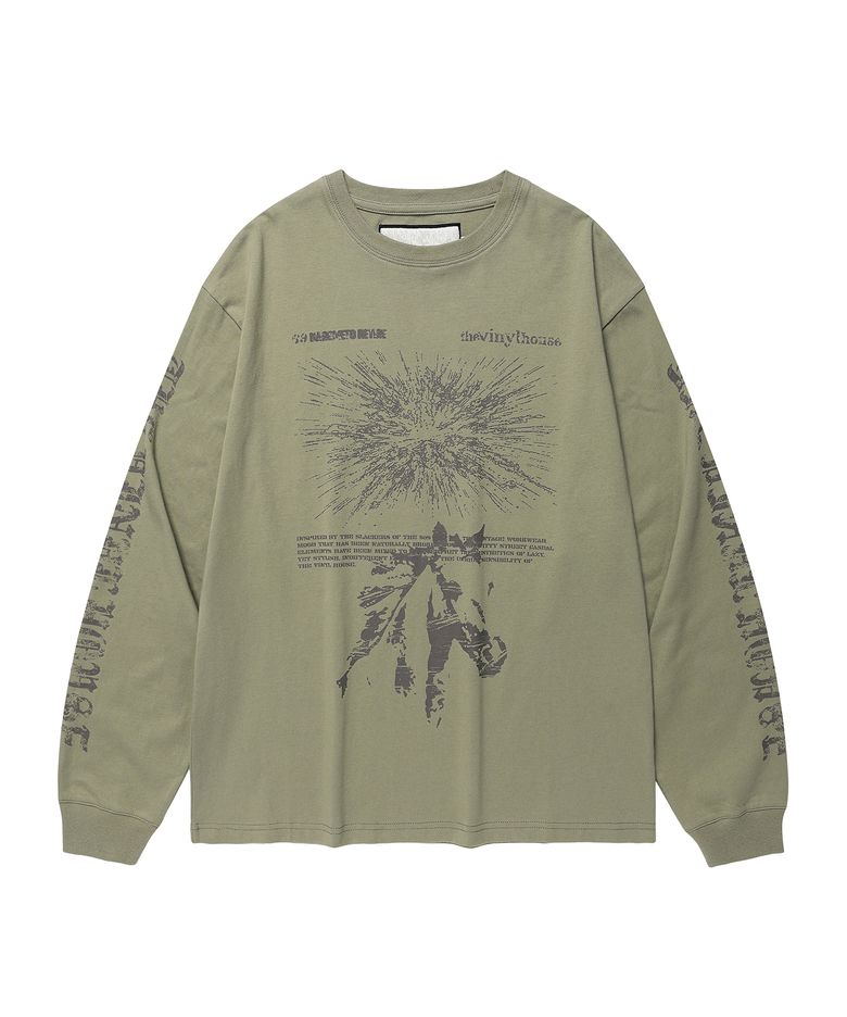 ROUGH DRAWING LS TEE OLIVE