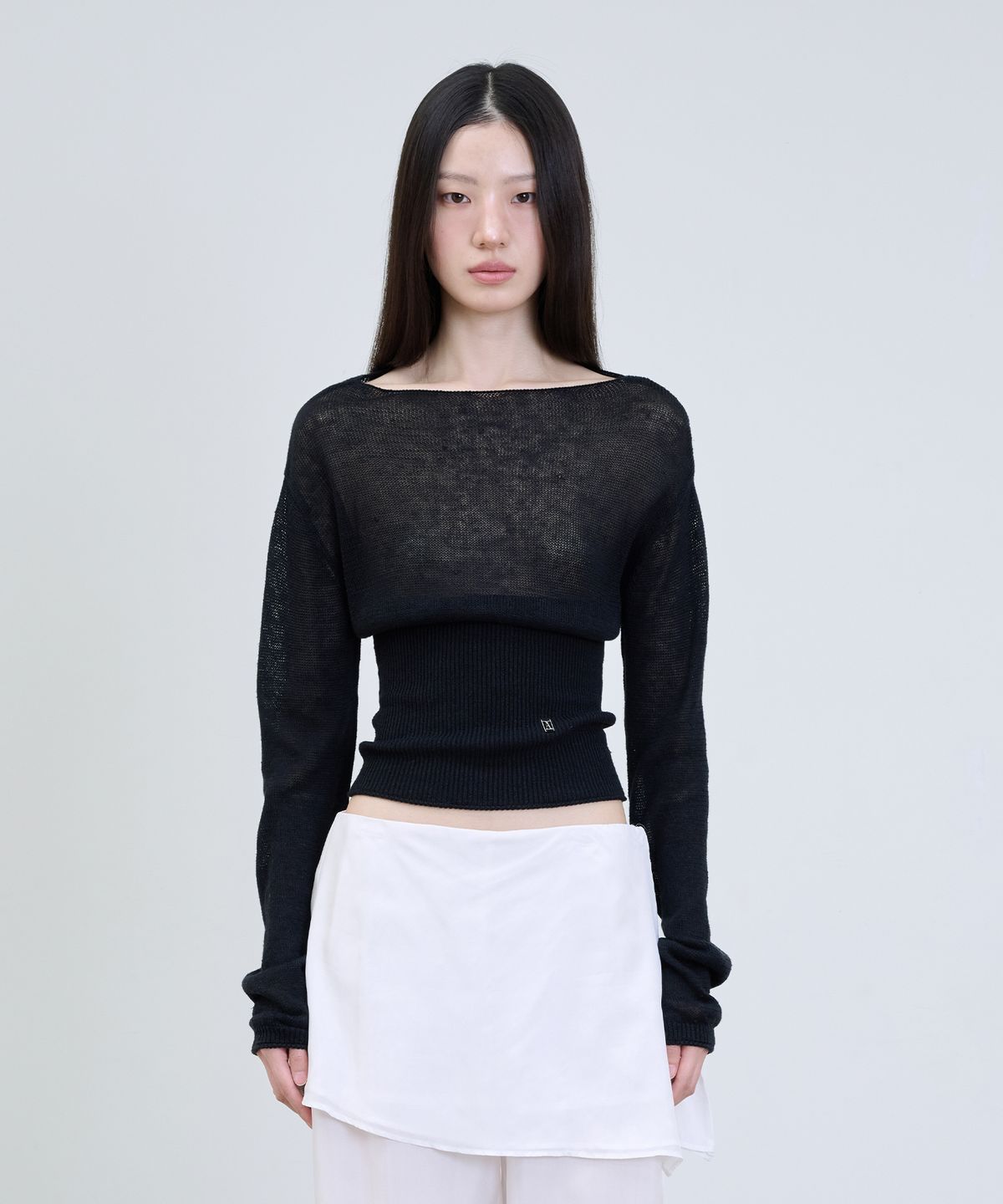 더애틋(THE AÉTUT) Hemp Linen Boatneck Pullover_Black