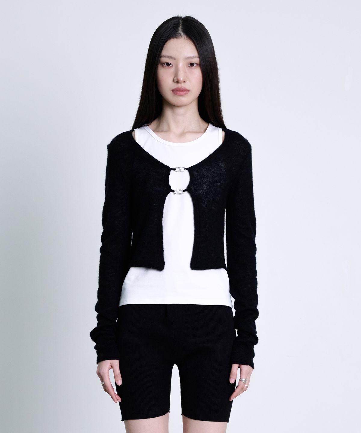 더애틋(THE AÉTUT) Alpaca Wool Bolero Cardigan_Black