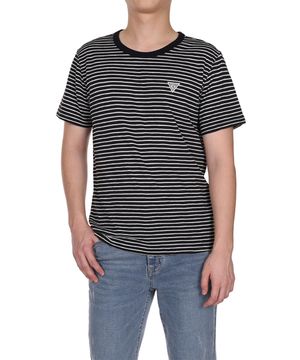 4color 남성 스트라이프 슬럽 크루넥 반팔티 KP2K04C5