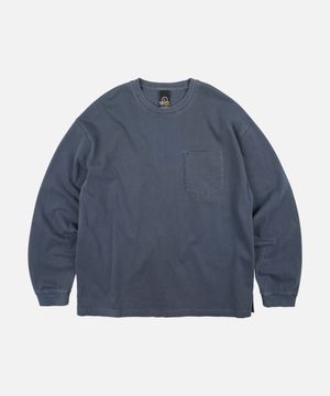 PIGMENT POCKET LONG SLEEVE TEE _ BLUE