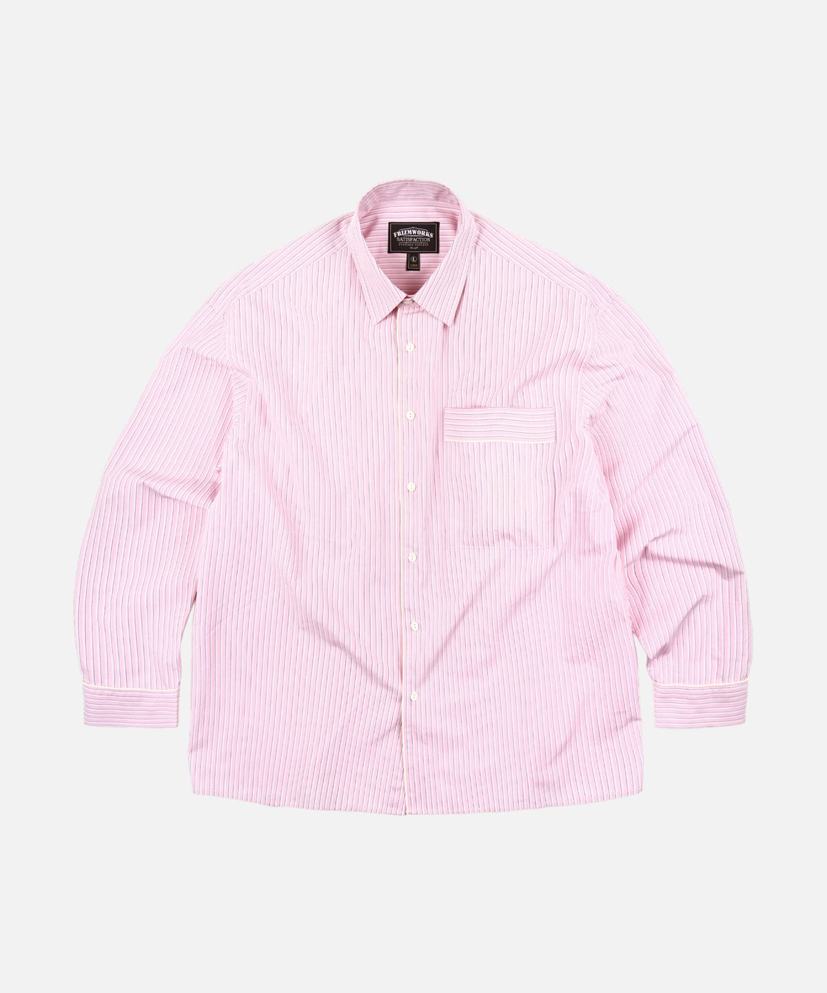 프리즘웍스(FRIZMWORKS) STRIPE PAJAMA SHIRT _ PINK