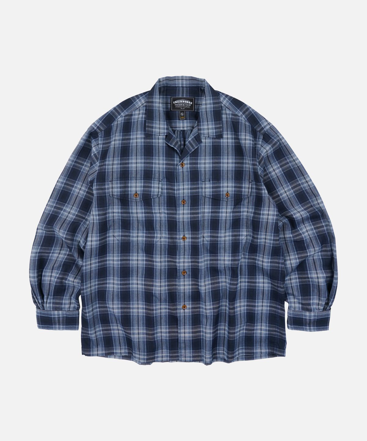 프리즘웍스(FRIZMWORKS) CHECK OG 107 SHIRT _ BLUE