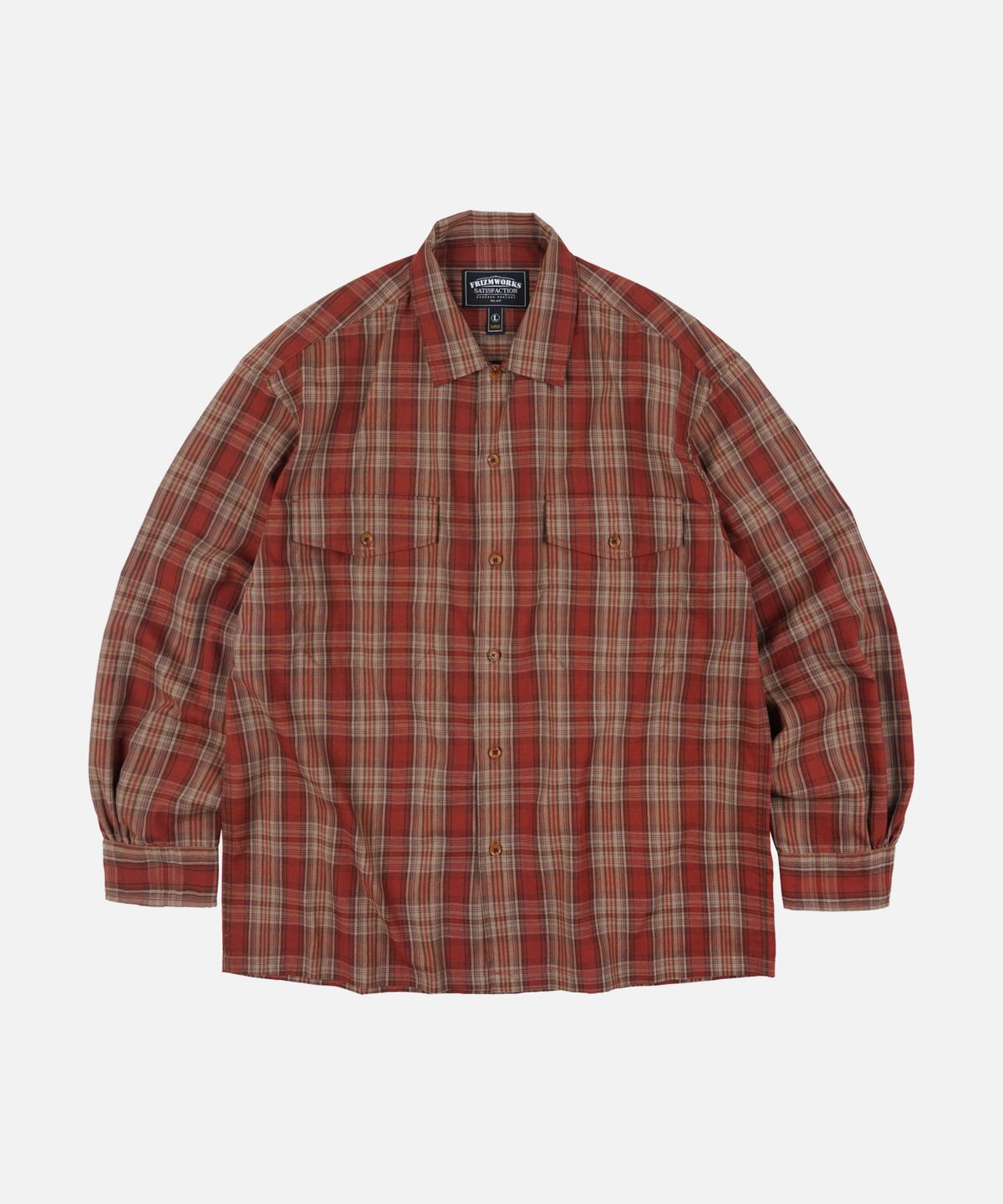 프리즘웍스(FRIZMWORKS) CHECK OG 107 SHIRT _ MAPLE