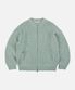 TWEED WOOL ZIP UP CARDIGAN _ MINT