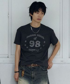 98 GRAPHIC SLIM HALF T CHARCOAL