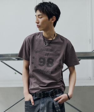 98 GRAPHIC SLIM HALF T MISTY PINK