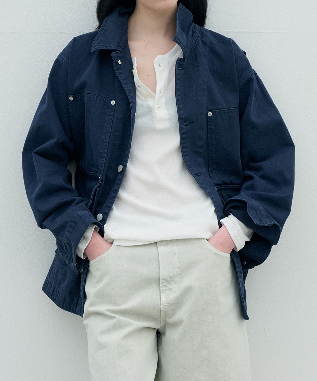 정감 스튜디오(JEONGGAM STUDIOS) Cotton Washed Work Jacket_2 color