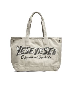 Rough Canvas Totebag Cement
