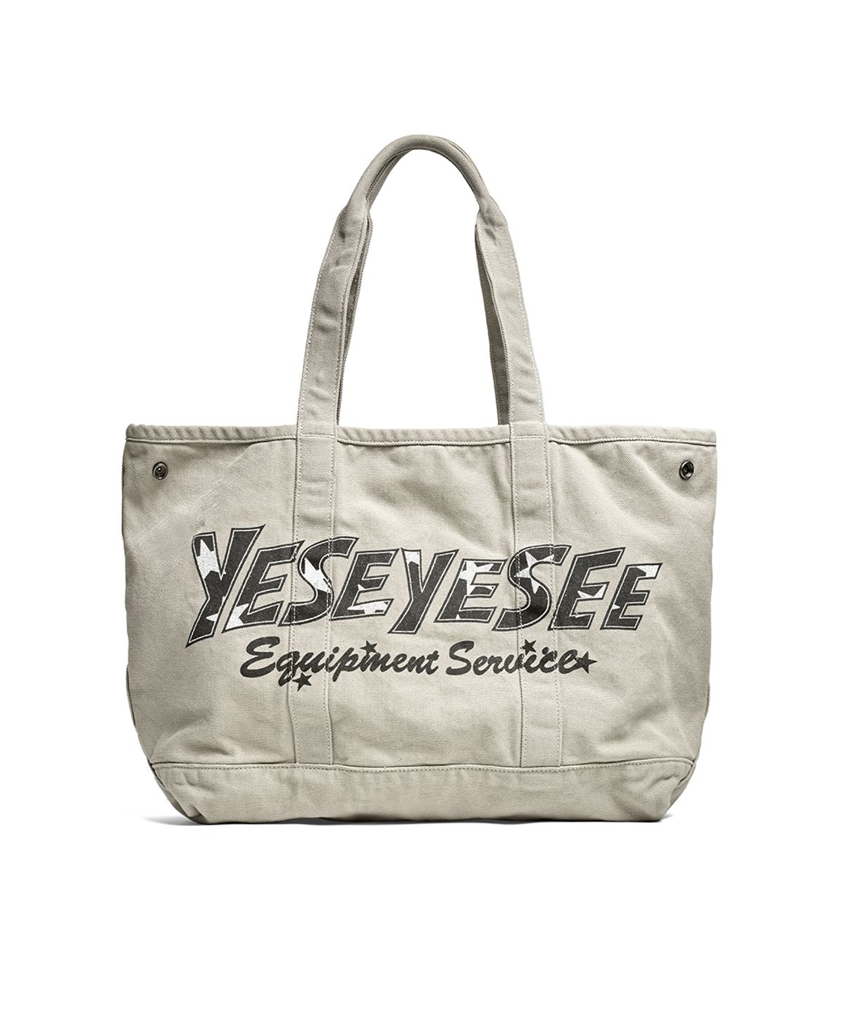 예스아이씨(YESEYESEE) Rough Canvas Totebag Cement