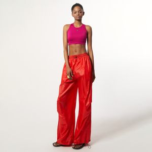 AU61PT06_라이트 와이드 트랙 팬츠_레드