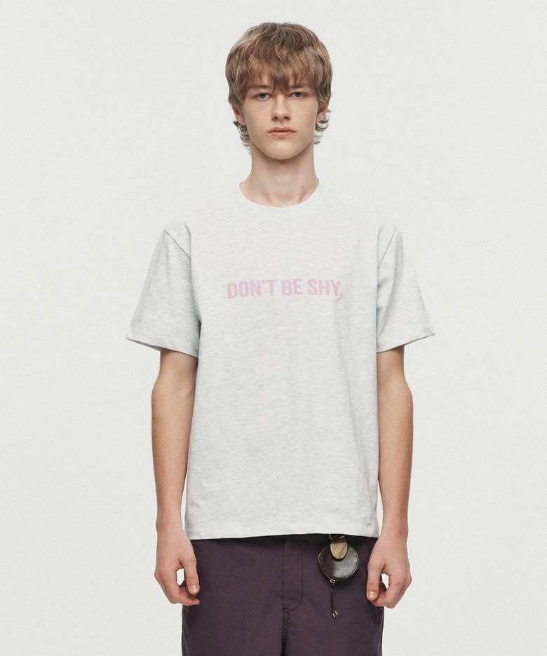 DON’T BE SHY T-SHIRT (MELANGE GREY)
