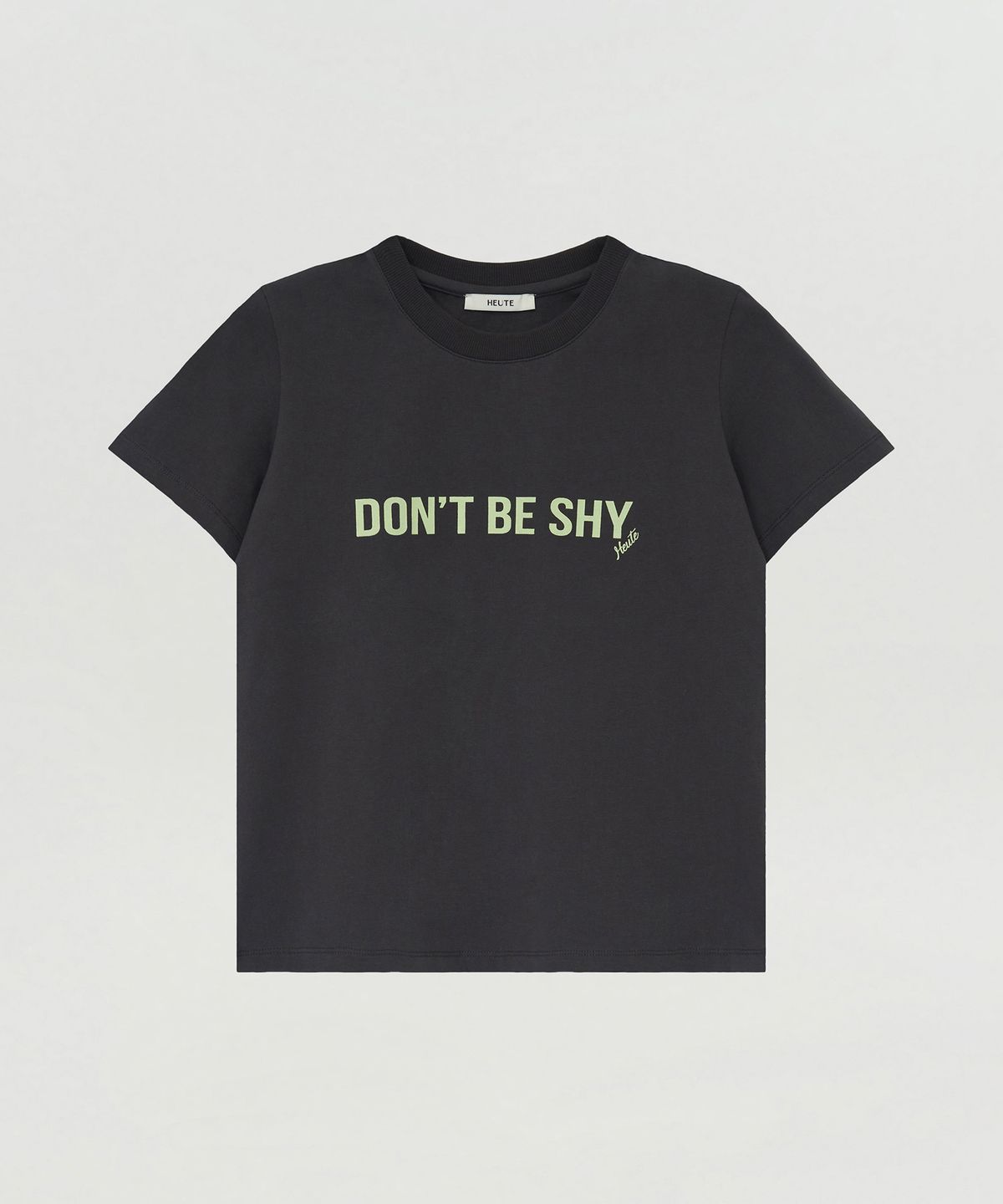 호이테(HEUTE) DON’T BE SHY T-SHIRT (DARK GREY)