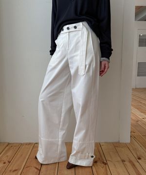 투웨이 벨트팬츠 화이트