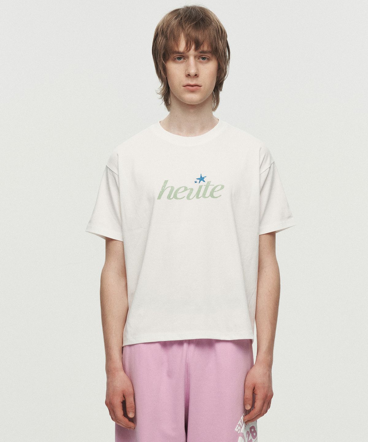 호이테(HEUTE) HEUTE STAR T-SHIRT (WHITE)