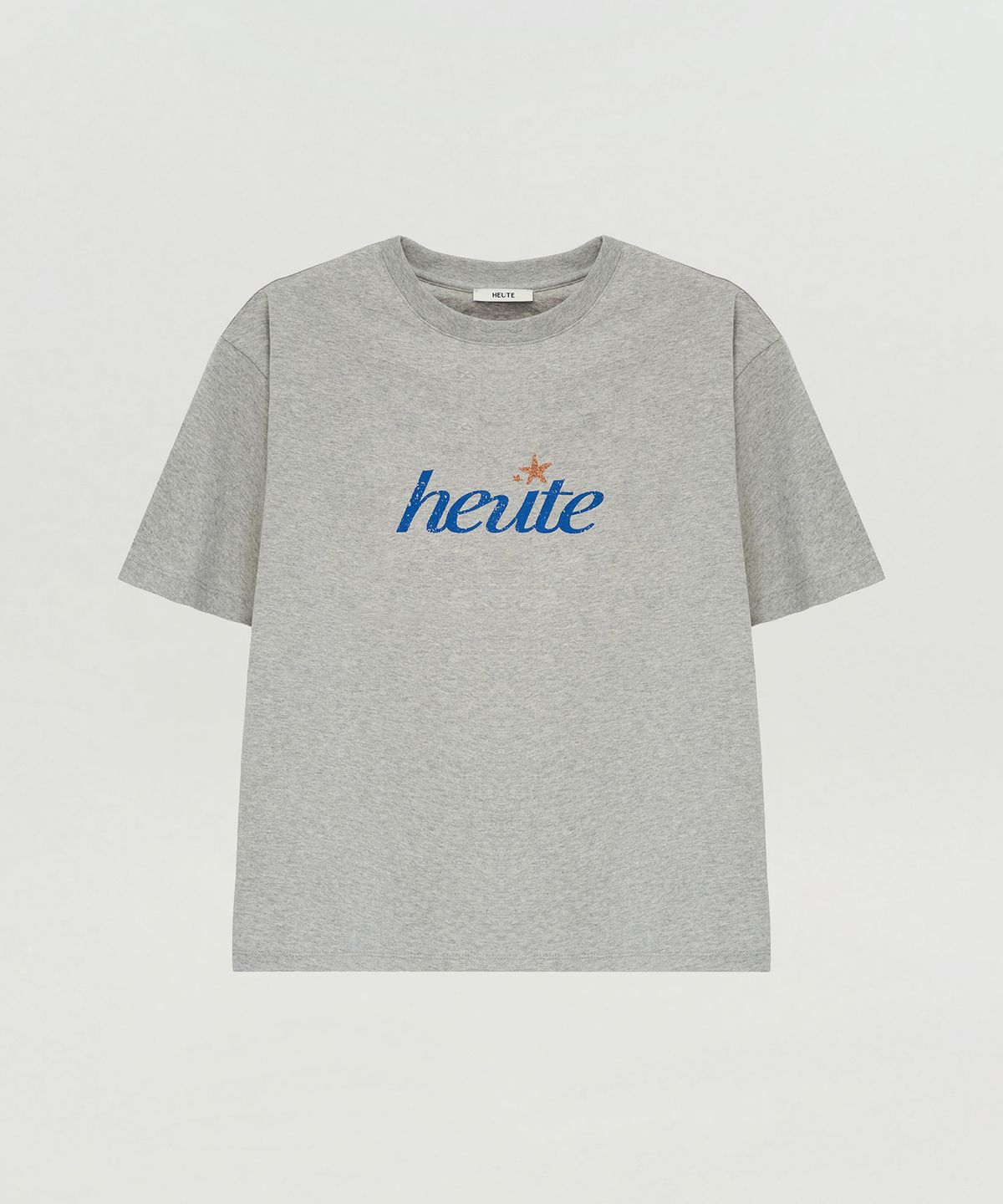 호이테(HEUTE) HEUTE STAR T-SHIRT (MELANGE GREY)