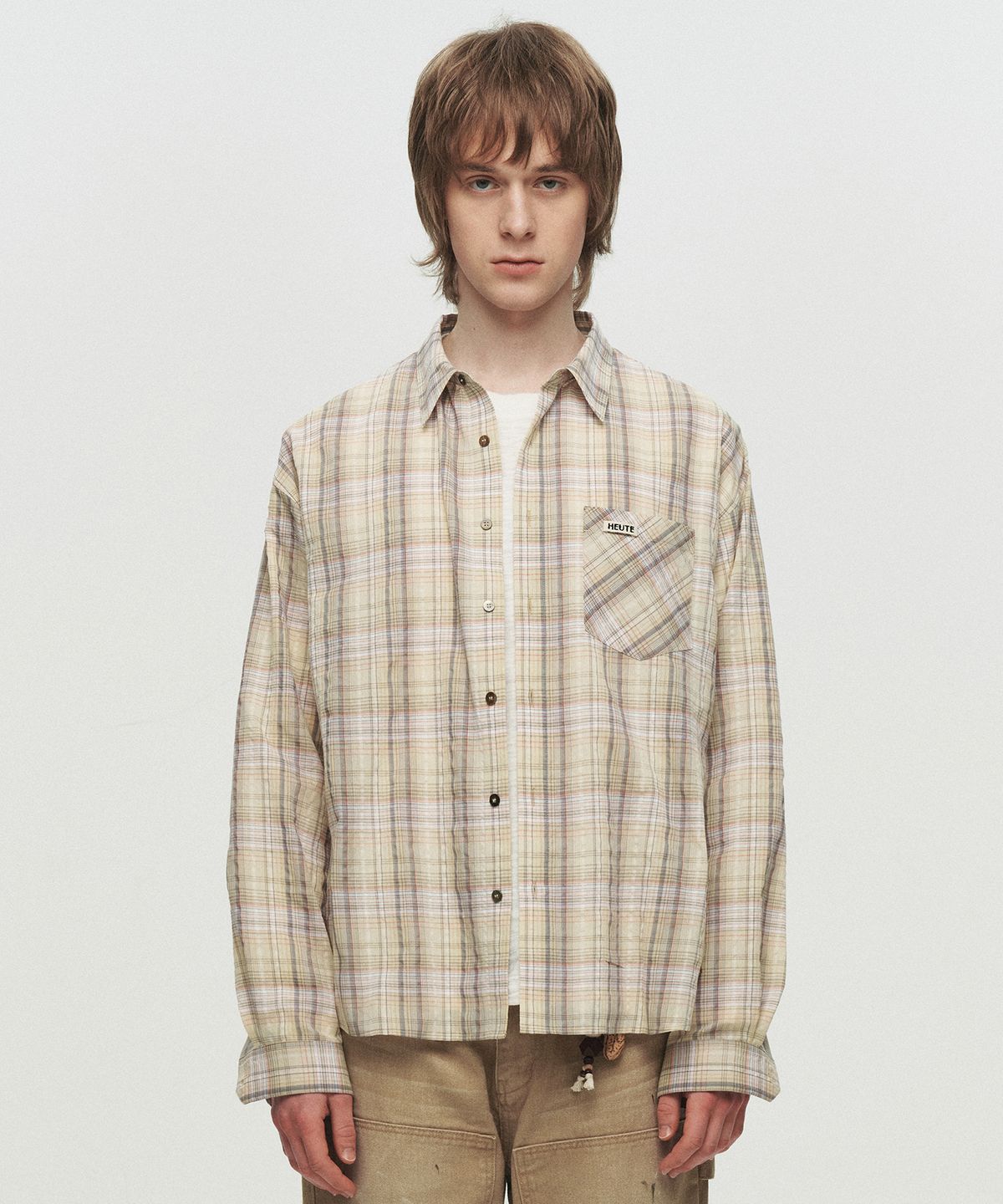 호이테(HEUTE) REGULAR COLLAR MARCO SHIRT (YELLOW)