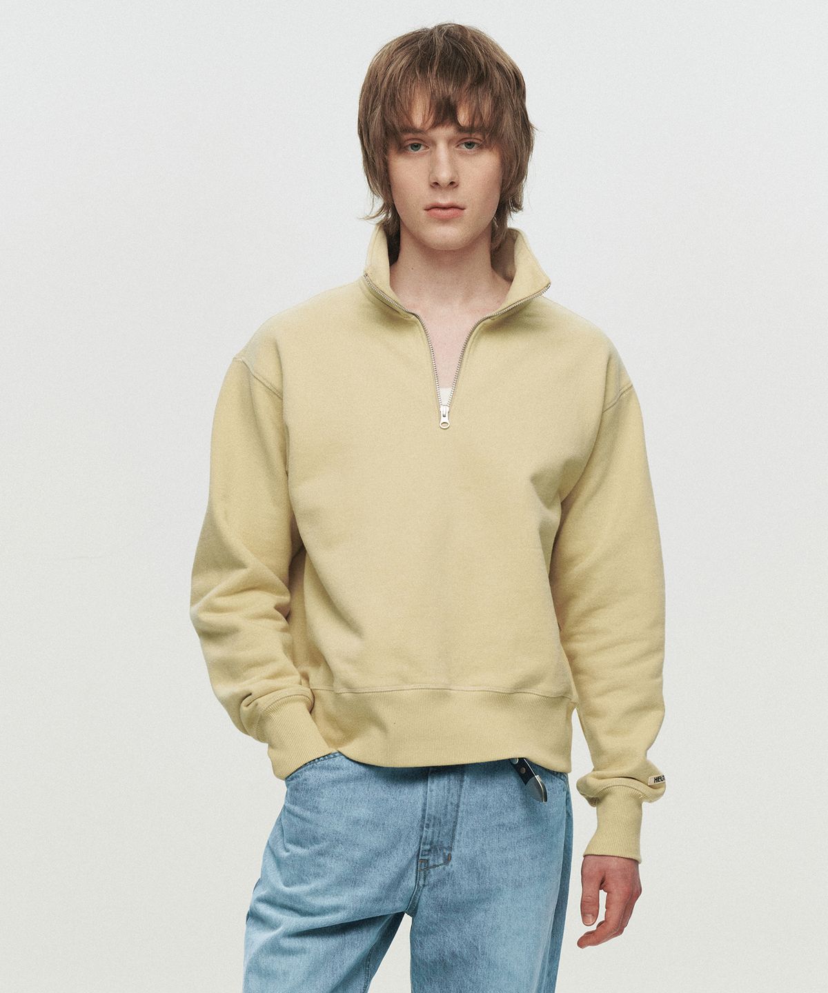 호이테(HEUTE) ELIN HALF ZIP SWEATSHIRT (YELLOW)