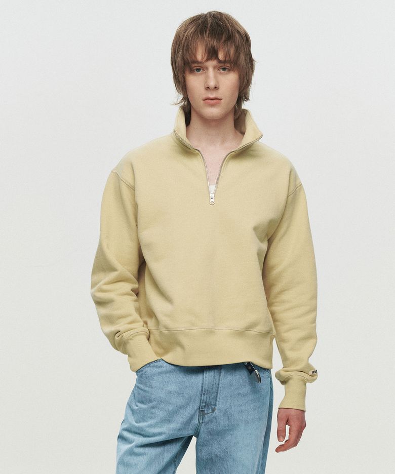 ELIN HALF ZIP SWEATSHIRT (YELLOW)