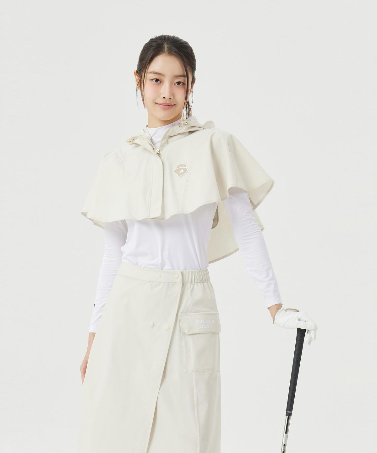 골든베어(GOLDEN BEAR) (W) Packable Hoodie Poncho G5UAM26301BEX
