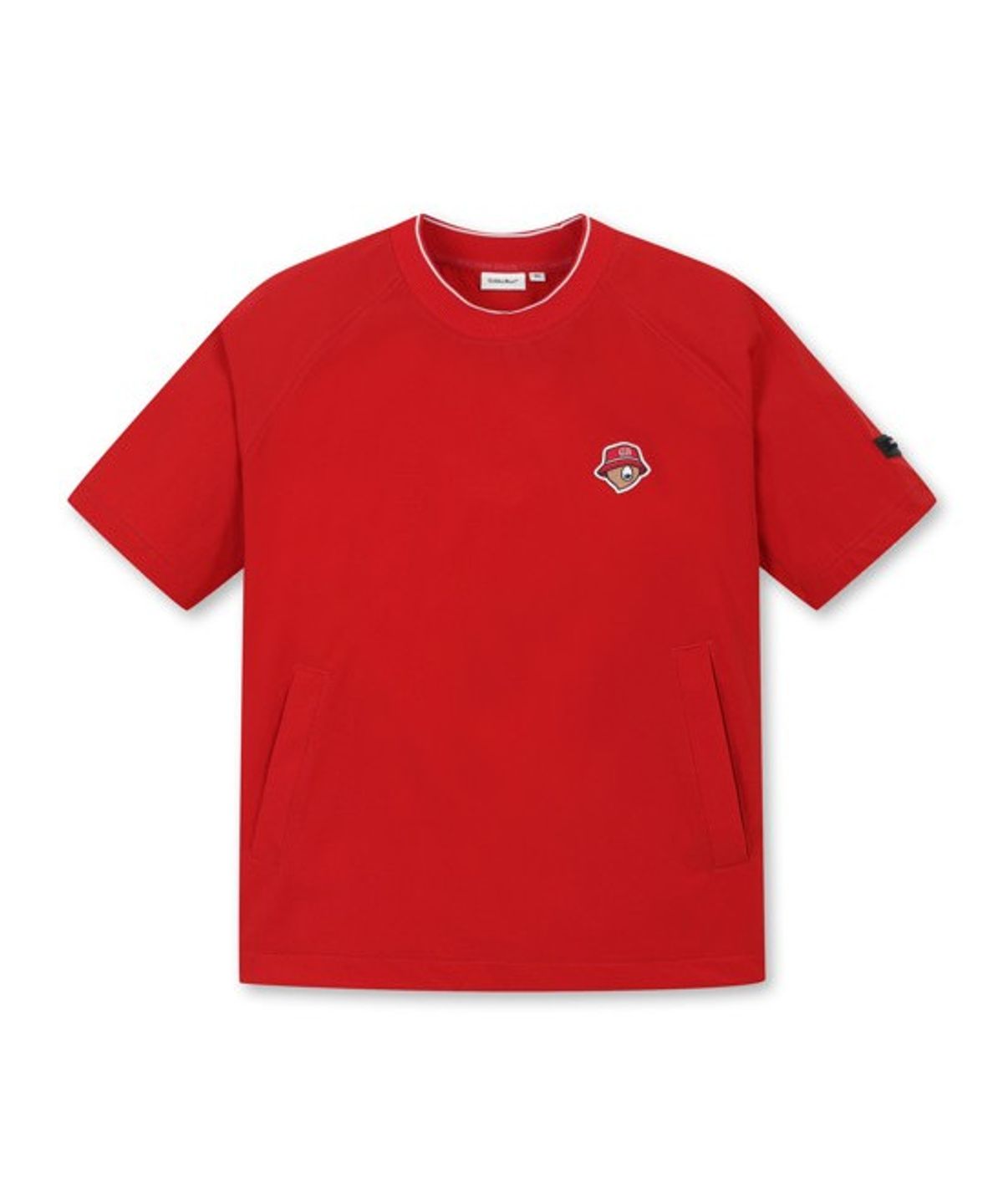 골든베어(GOLDEN BEAR) (W) Lightweight Woven Crewneck T-shirt G5TAM26211REX
