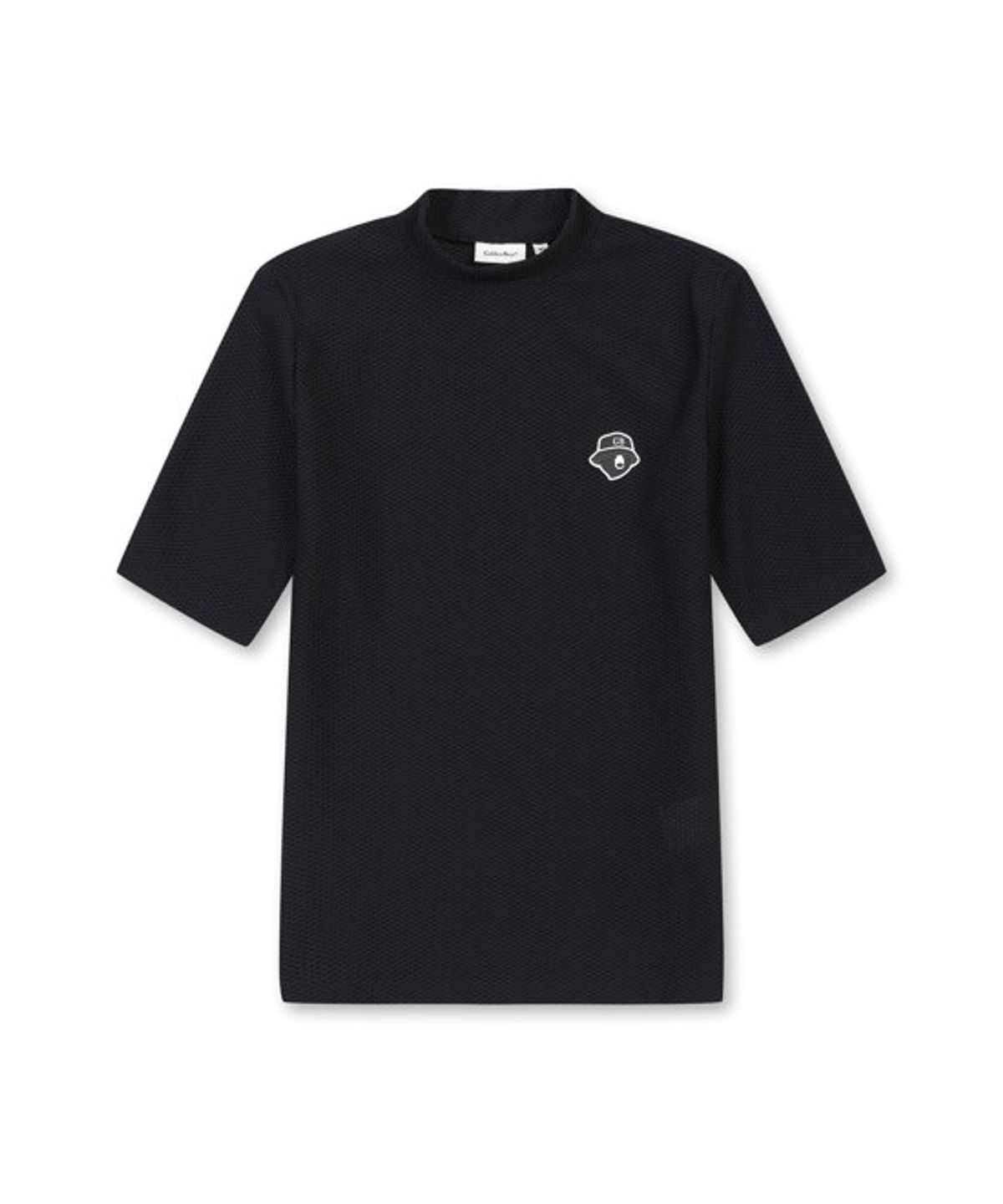 골든베어(GOLDEN BEAR) (W) Mock-neck Mesh LS T-shirt G5TAM26251BKX