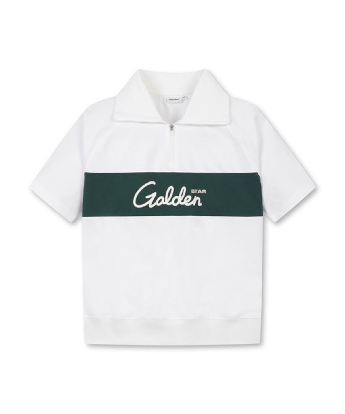 골든베어(GOLDEN BEAR) (W) Chest Boarder Half Zip-up T-shirt G5TAM26271WHX