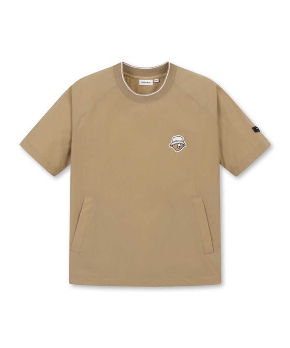 골든베어(GOLDEN BEAR) (W) Lightweight Woven Crewneck T-shirt G5TAM26211BEX