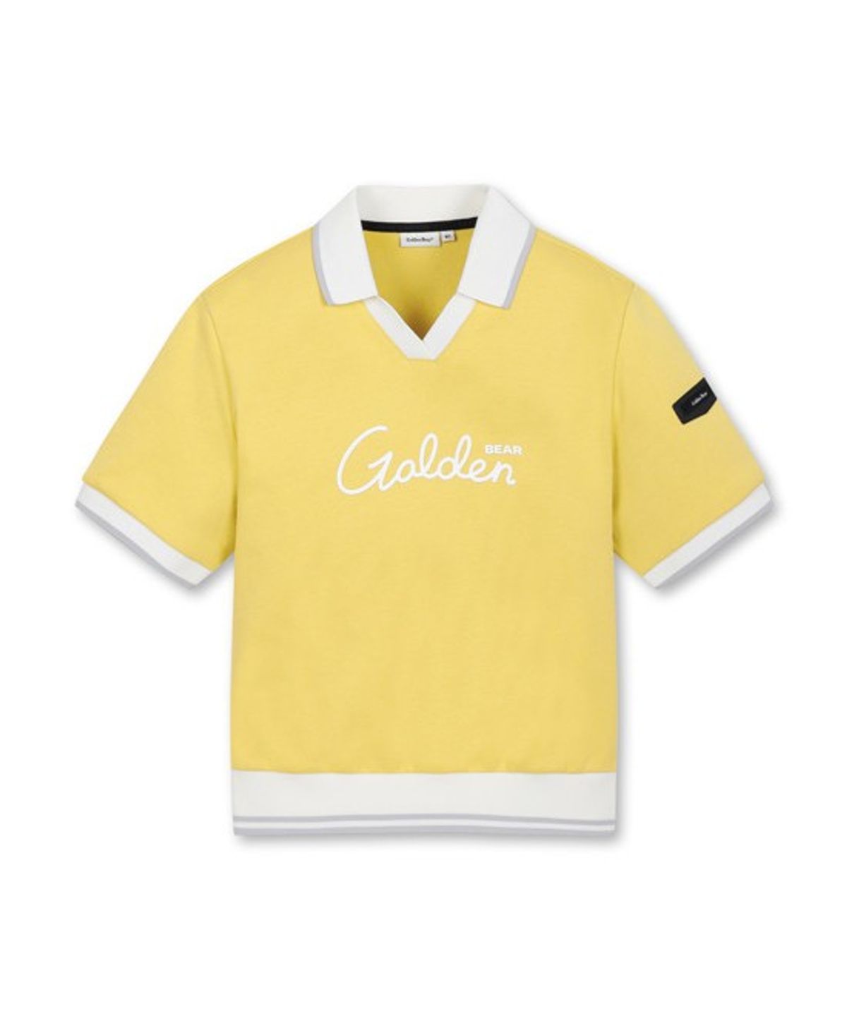 골든베어(GOLDEN BEAR) (W) Open Collar Short Sleeve Sweat Shirt   G5TAM26261YEX