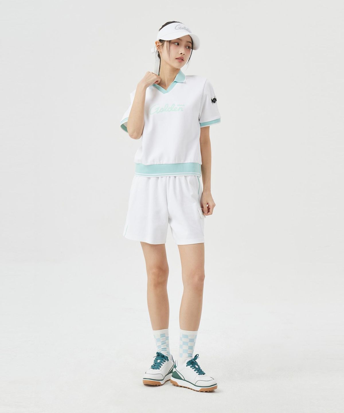 골든베어(GOLDEN BEAR) (W) Women Jersey Shorts    G5PAM26261WHX