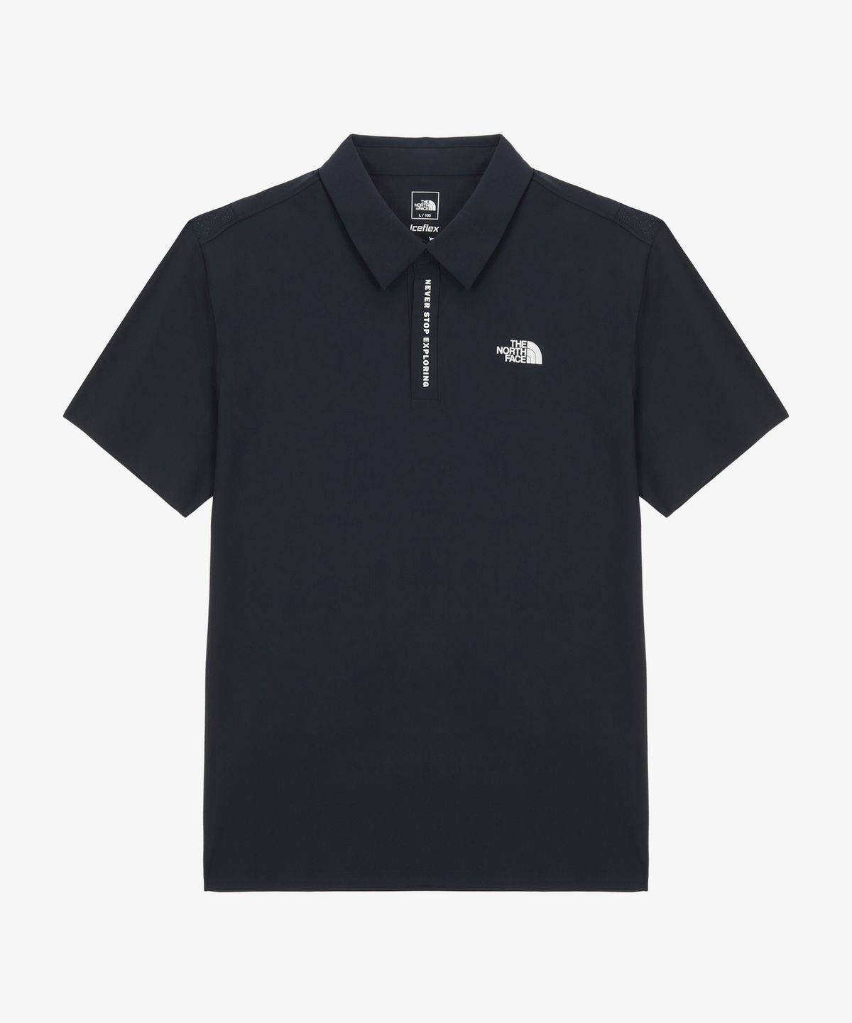 노스페이스(THE NORTH FACE) NT7PS02B 남성 아이스그린 반팔 폴로 DARK NAVY