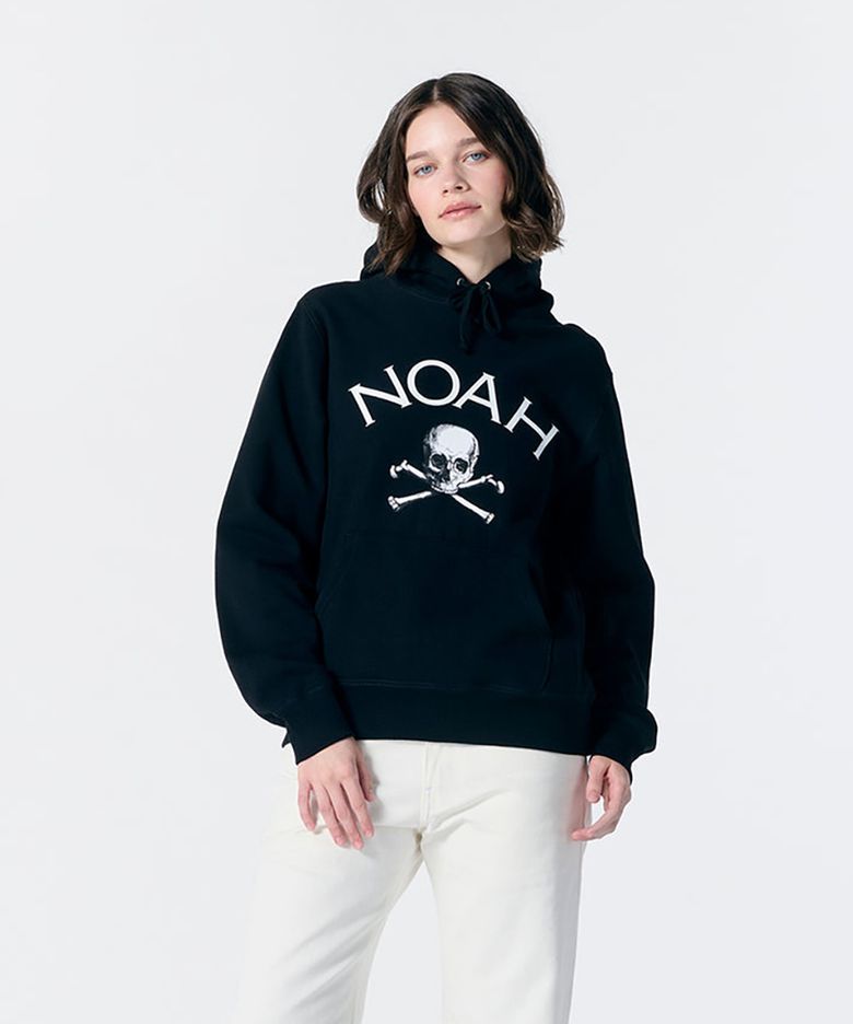 (U) 졸리 로저 코어 로고 후디 블랙 JOLLY ROGER CORE LOGO HOODIE BLACK