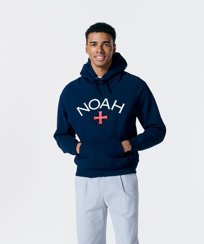 (U) 코어 로고 후디 네이비 CORE LOGO HOODIE NAVY