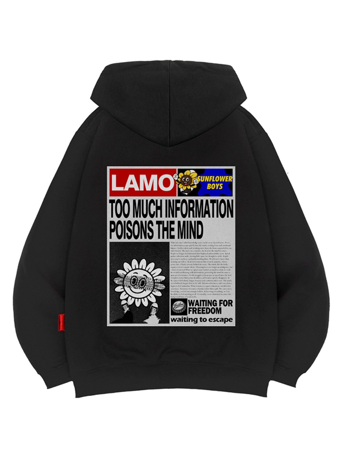 엘라모(LLAMO) 라모페이퍼 후드티 남녀공용 빅사이즈 M~4XL