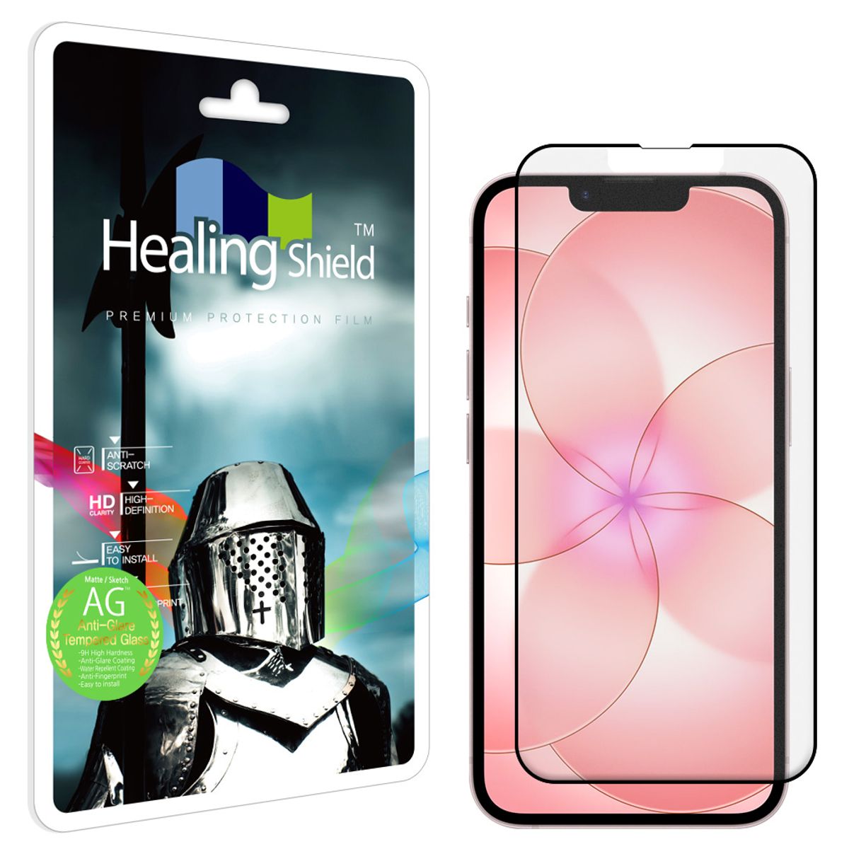 힐링쉴드(HEALINGSHIELD) 아이폰17e 3D 풀커버 저반사 강화유리 액정보호필름 1매