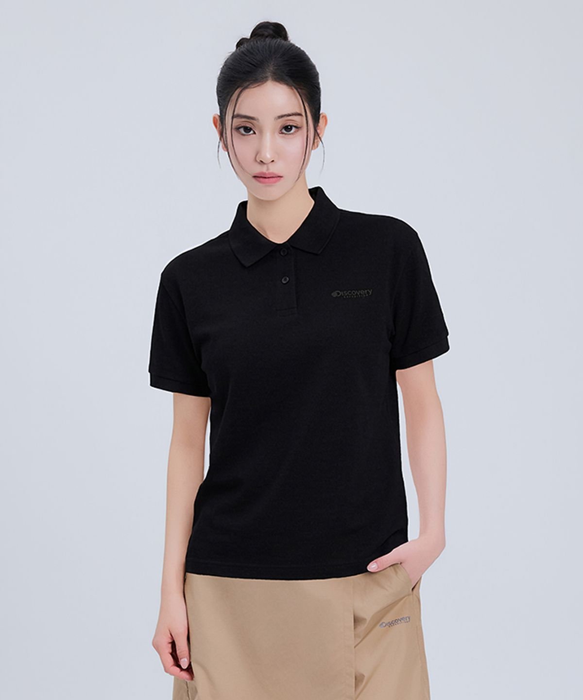 디스커버리 익스페디션(DISCOVERY EXPEDITION) 여성 세미크롭 카라티 (BLACK)