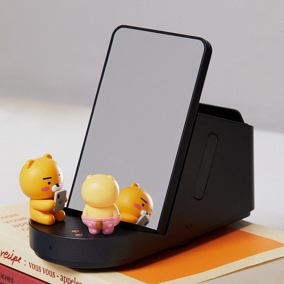 카카오프렌즈(KAKAO FRIENDS) 3in1 회전무선충전거치대_라이언&춘식이
