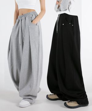 여자 사이드리벳 벌룬스트링팬츠 3COLOR