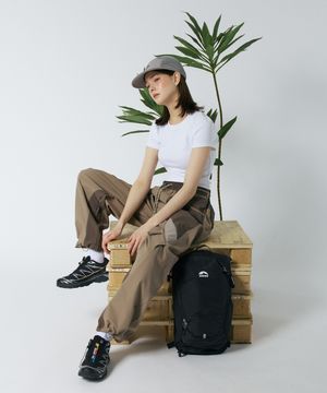 [UNISEX] S-TEX 패널 하이킹 팬츠 - 브라운