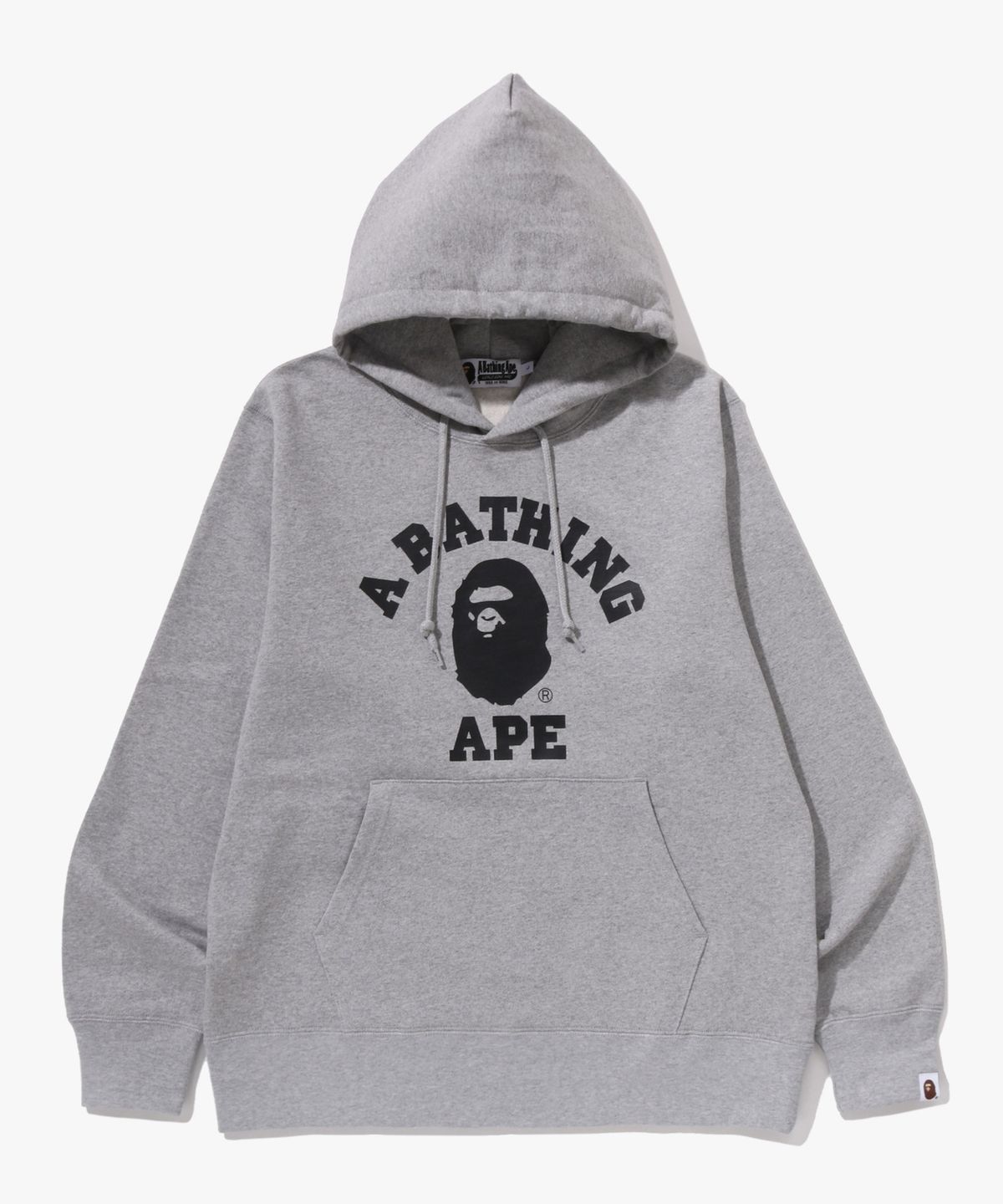 베이프(BAPE) 콜리지 풀오버 후드(M) GRAY